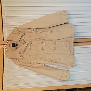 Girls Gap Kids Khaki Jacket Coat - Size 10 / Large
